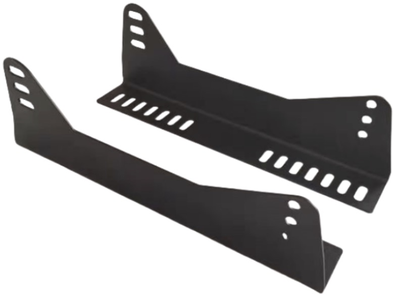 Seat brackets for a sim-racing cockpit