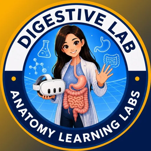 Anatomy Learning Labs: Digestive Lab cover artwork from the official Meta Store page