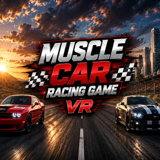 Muscle Car Racing Game VR cover artwork from the official Meta Store page