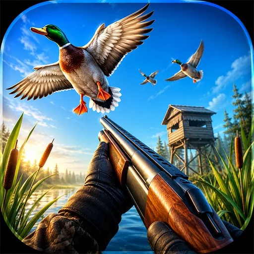 Duck Hunting: Shooting VR Simulator cover artwork from the official Meta Store page