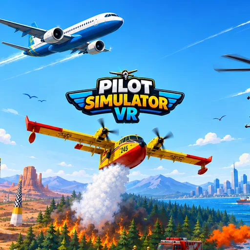 Pilot Simulator VR cover artwork from the official Meta Store page