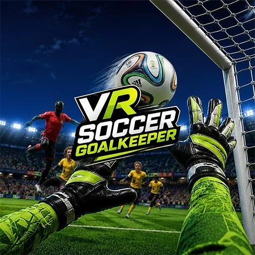VR Football Soccer Goalkeeper cover artwork from the official Meta Store page