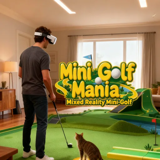 Mini Golf Mania: Mixed Reality Mini Golf cover artwork from the official Meta Store page