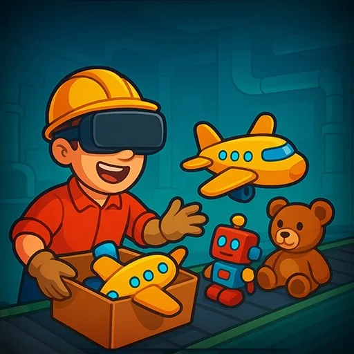 Toy Factory Rush VR cover artwork from the official Meta Store page