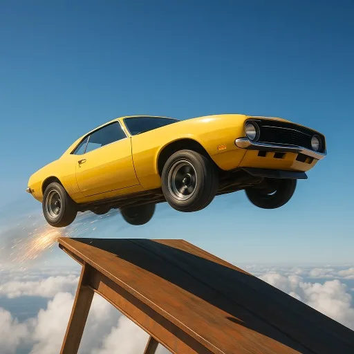 Mega Ramp Car Game : Car Stunts cover artwork from the official Meta Store page