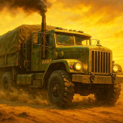 US Army Truck Driving War Convoy cover artwork from the official Meta Store page