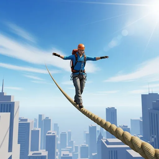 Sky Line - Rope Crossing Game cover artwork from the official Meta Store page