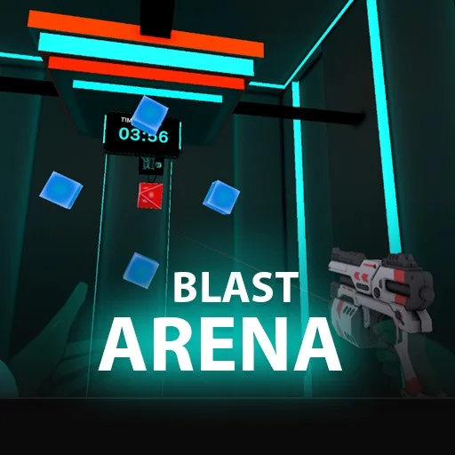 Blast Arena VR cover artwork from the official Meta Store page