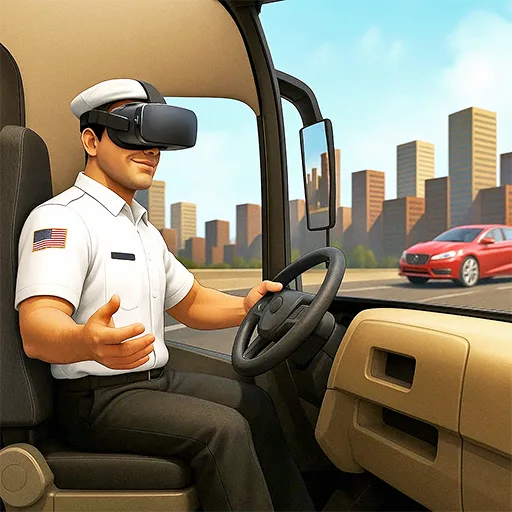 Real City Bus Driving Simulator VR cover artwork from the official Meta Store page