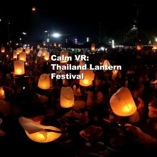 Calm VR: Thailand Lantern Festival cover artwork from the official Meta Store page