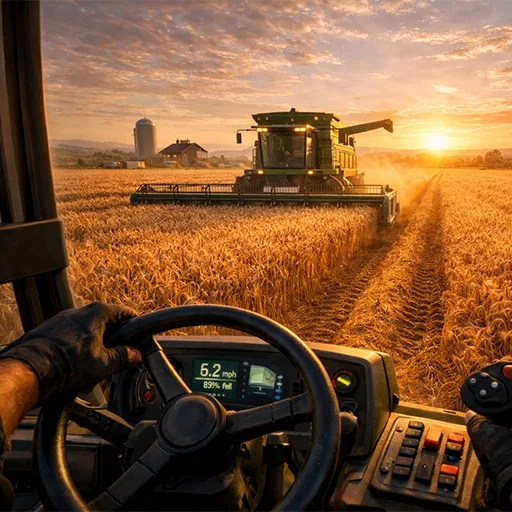 Farming Simulator VR Tractor Simulator cover artwork from the official Meta Store page