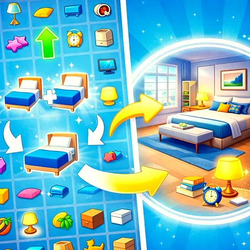 Match & Merge – VR Home Design cover artwork from the official Meta Store page