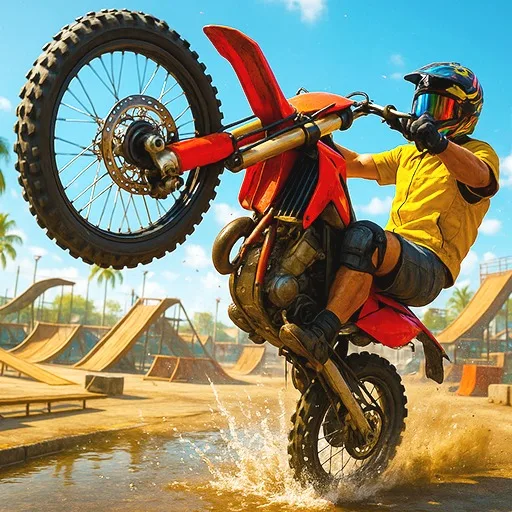 3D Stunt Bike Extreme Rush VR Ride cover artwork from the official Meta Store page
