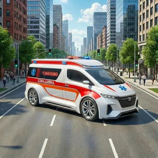 Ambulance Simulator VR cover artwork from the official Meta Store page
