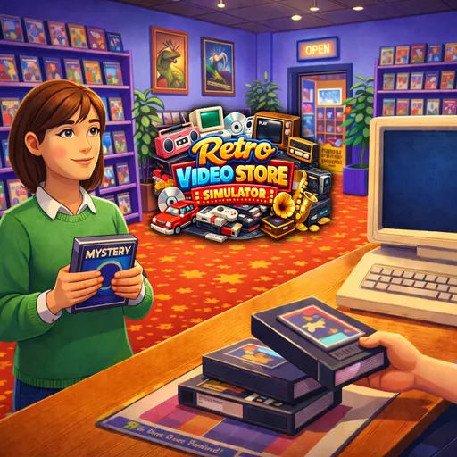 Retro Video Store Simulator cover artwork from the official Meta Store page