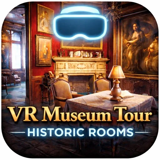 VR Museum Tour: Historic Rooms cover artwork from the official Meta Store page