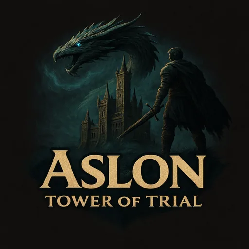 Aslon: Tower of Trial cover artwork from the official Meta Store page