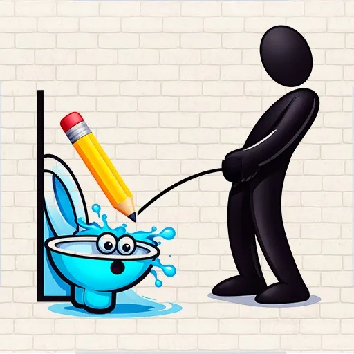 Happy Pee Time: VR Brain Puzzle cover artwork from the official Meta Store page