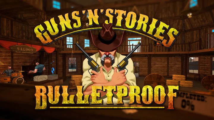 Guns'n'Stories: Bulletproof VR cover artwork from the official Meta shop page