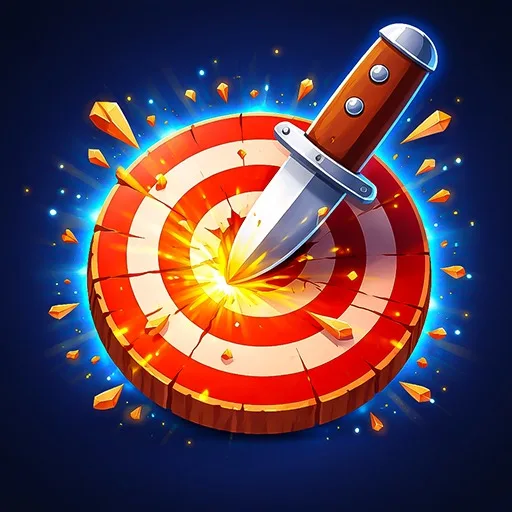 VR Knife Hit cover artwork from the official Meta Store page