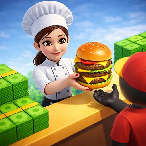 Idle Fast Food Restaurant Tycoon cover artwork from the official Meta Store page