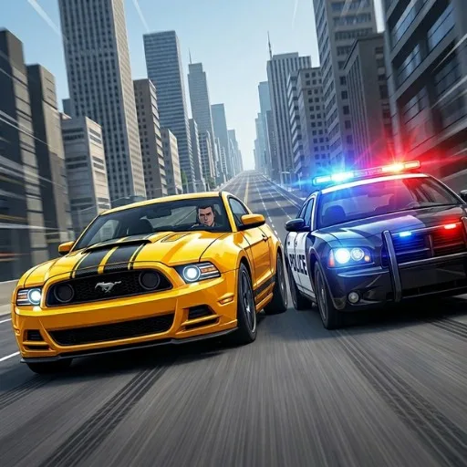Highway Police Chase: Car Racing Game cover artwork from the official Meta Store page