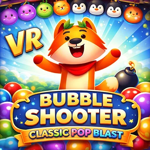 VR Bubble Shooter - Classic Pop Blast cover artwork from the official Meta Store page