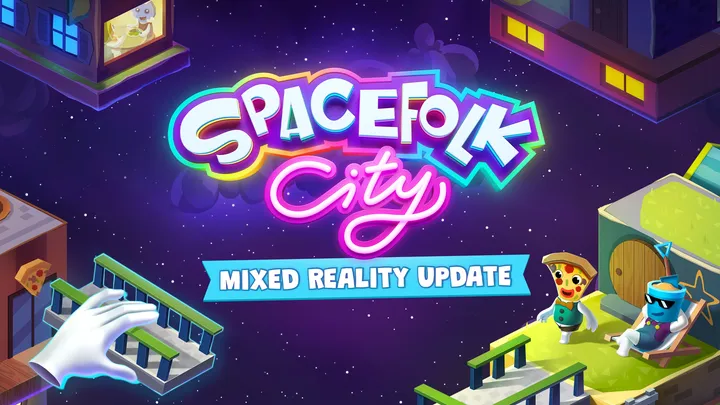 Spacefolk City cover artwork from the official Meta shop page