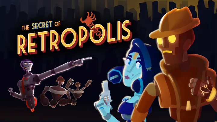 The Secret of Retropolis cover artwork from the official Meta shop page