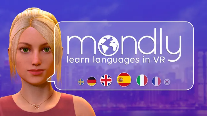 Mondly: Learn Languages in VR cover artwork from the official Meta shop page