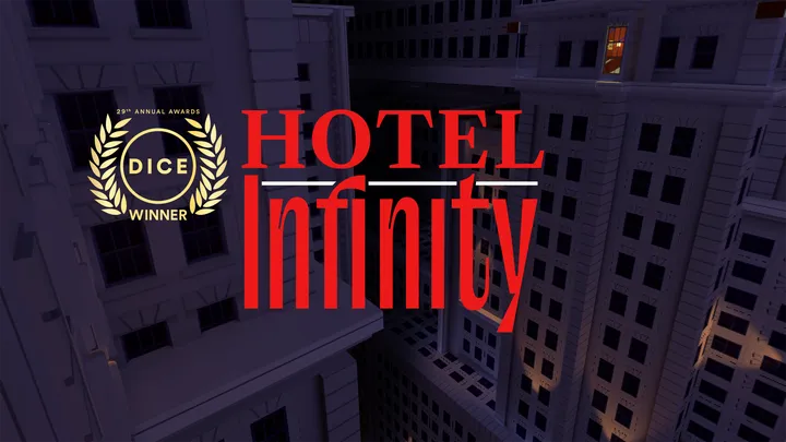 Hotel Infinity cover artwork from the official Meta shop page