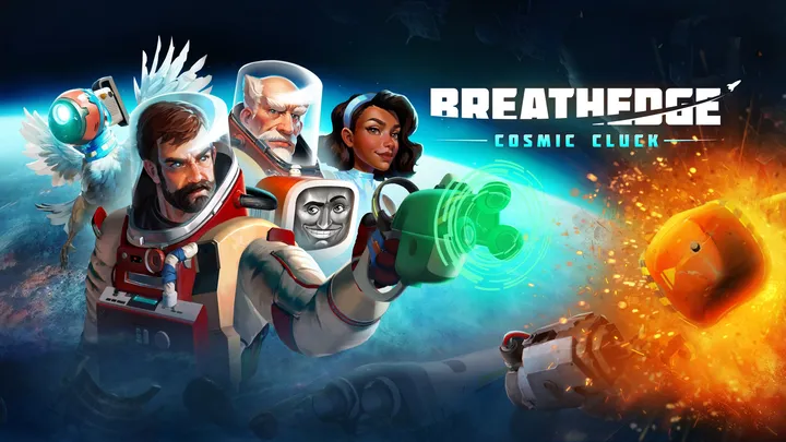 Breathedge: Cosmic Cluck cover artwork from the official Meta shop page