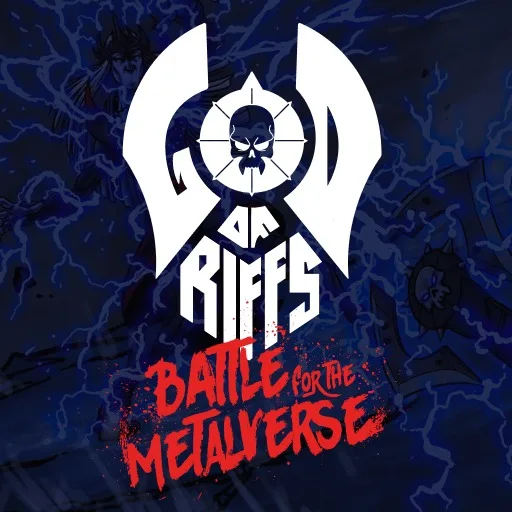 God of Riffs: Battle for the Metalverse cover artwork from the official Meta Store page