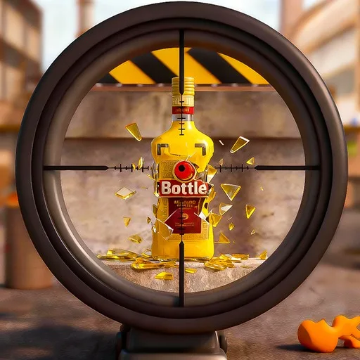 VR Bottle Shooter cover artwork from the official Meta Store page