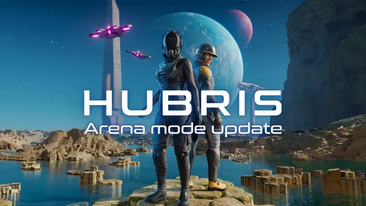 Hubris cover artwork from the official Meta shop page