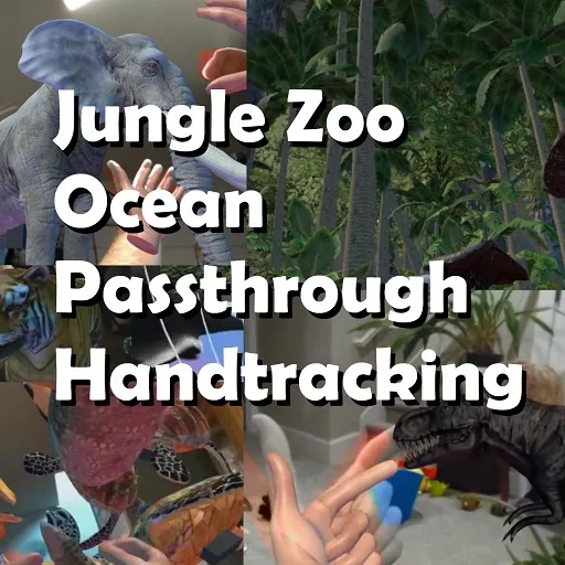 Jungle Zoo Ocean Passthrough Handtracking cover artwork from the official Meta Store page