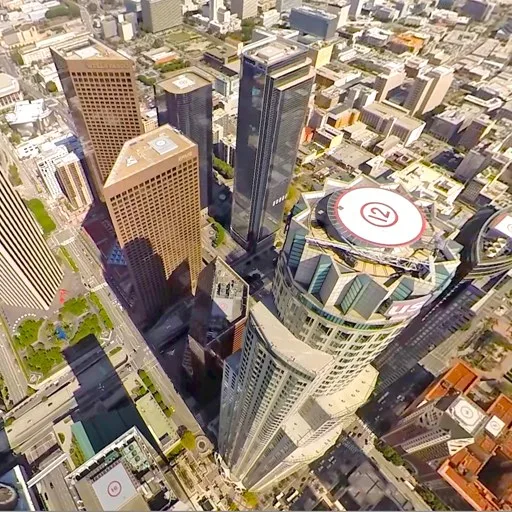 Los Angeles Helicopter Flight - Hanging outside of the helicopter - VR Travel cover artwork from the official Meta Store page