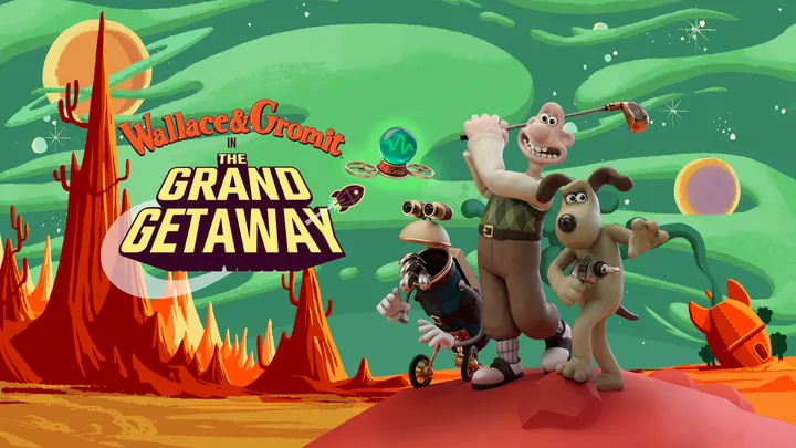 Wallace & Gromit in The Grand Getaway cover artwork from the official Meta shop page