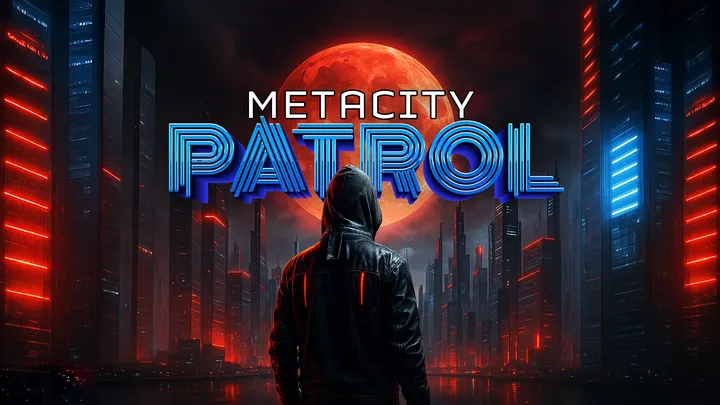 Metacity Patrol cover artwork from the official Meta shop page