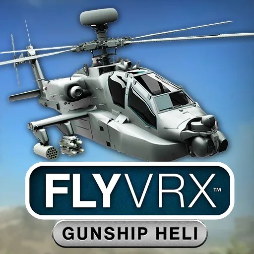 FlyVRX - Military Gunship Helicopter War cover artwork from the official Meta Store page