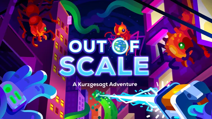 Out of Scale: A Kurzgesagt Adventure cover artwork from the official Meta shop page