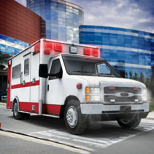 Ambulance Rush - Ambulance Driving & Rescue Simulator cover artwork from the official Meta Store page