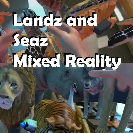 Landz and Seaz Mixed Reality cover artwork from the official Meta Store page