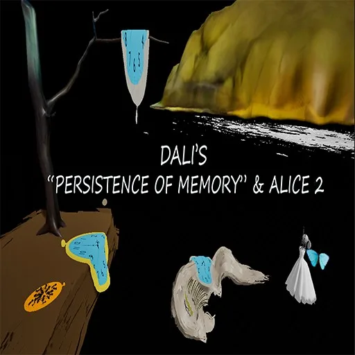 Dali’s “Persistence of Memory” & Alice 2 cover artwork from the official Meta Store page