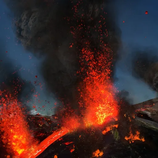 Mega Volcano cover artwork from the official Meta Store page