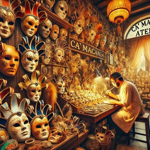 VR TRAVEL Venice Carnival Masks Atelier cover artwork from the official Meta Store page
