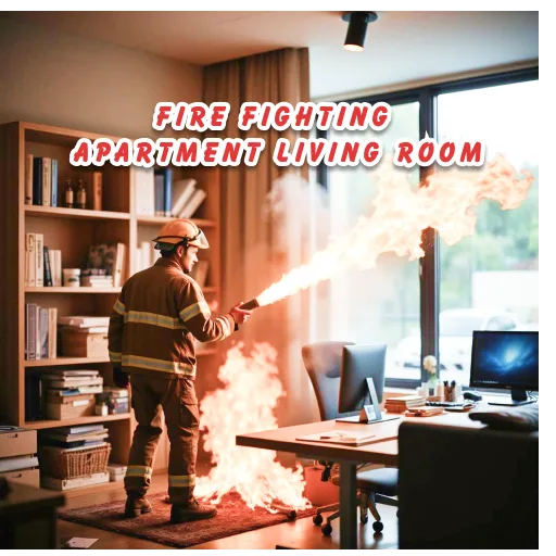Fire Fighting: Apartment Living Room cover artwork from the official Meta Store page