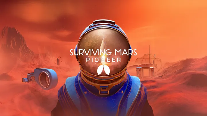 Surviving Mars: Pioneer cover artwork from the official Meta shop page