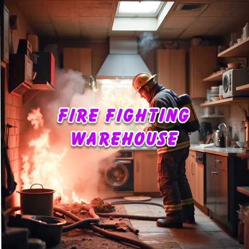 Fire Fighting: Warehouse cover artwork from the official Meta Store page