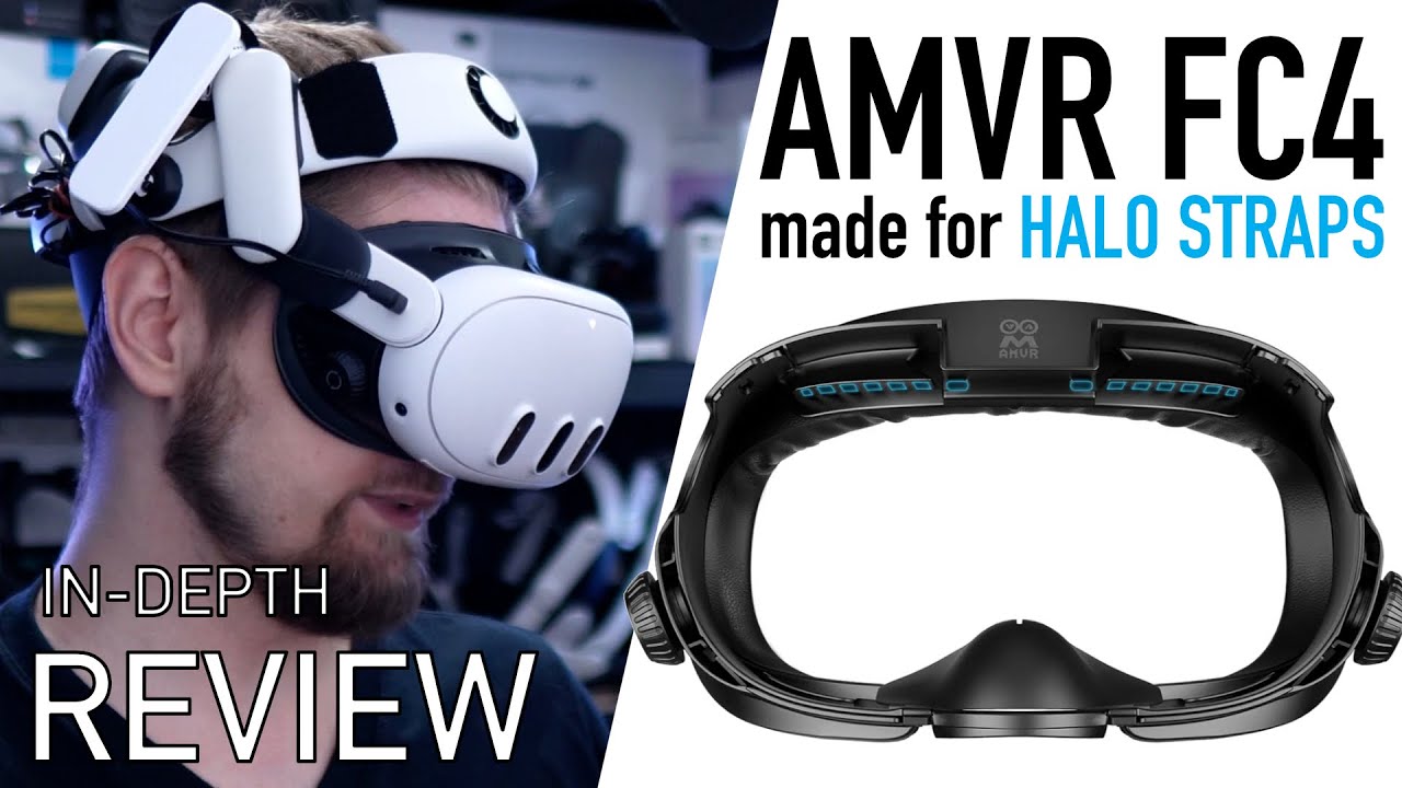 AMVR FC4 installed on a Quest 3 with space beneath a halo-style head strap